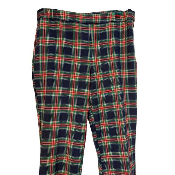 Talbots Tartan Plaid Navy/Blue/Green Pants Sz. 8 - Picture 6 of 11